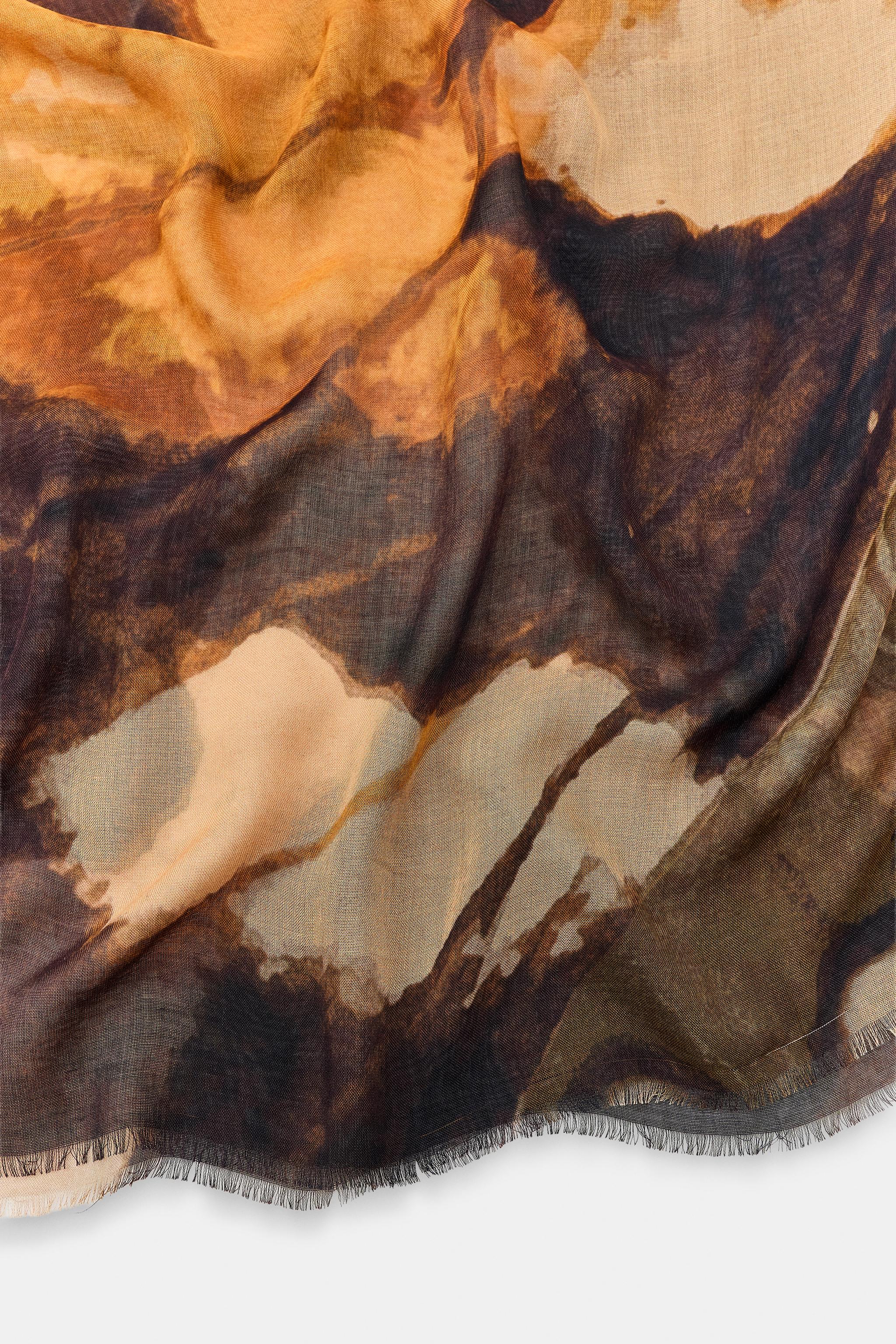 FOULARD IMPRIMÉ PAPILLON MODAL SOIE